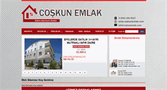Desktop Screenshot of coskunemlak.com